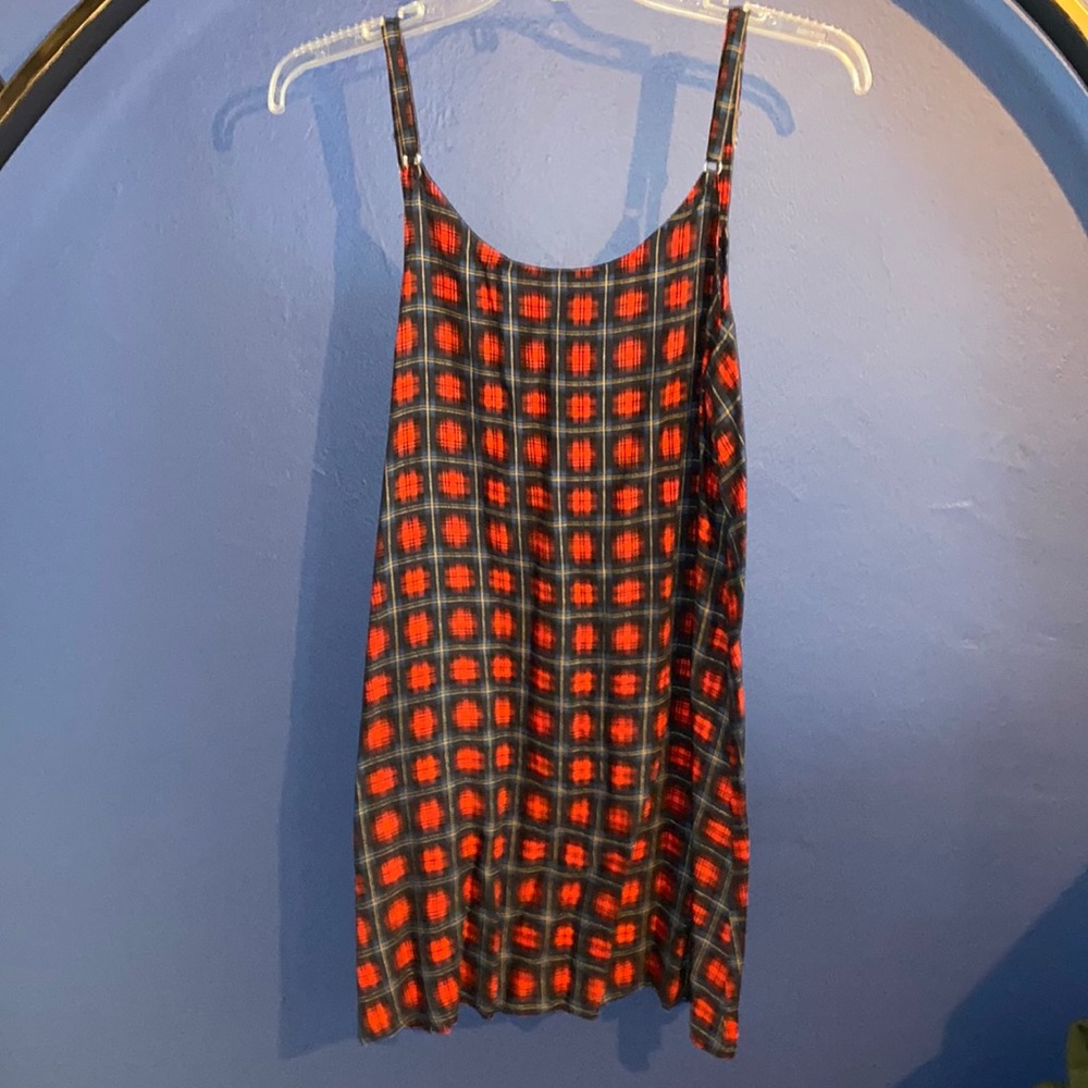 Plaid Cami Bodycon Mini Dress